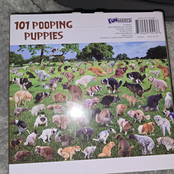 Funwares 101 Pooping Puppies Jigsaw Puzzle NEW great Gag Gift - Picture 2 of 2